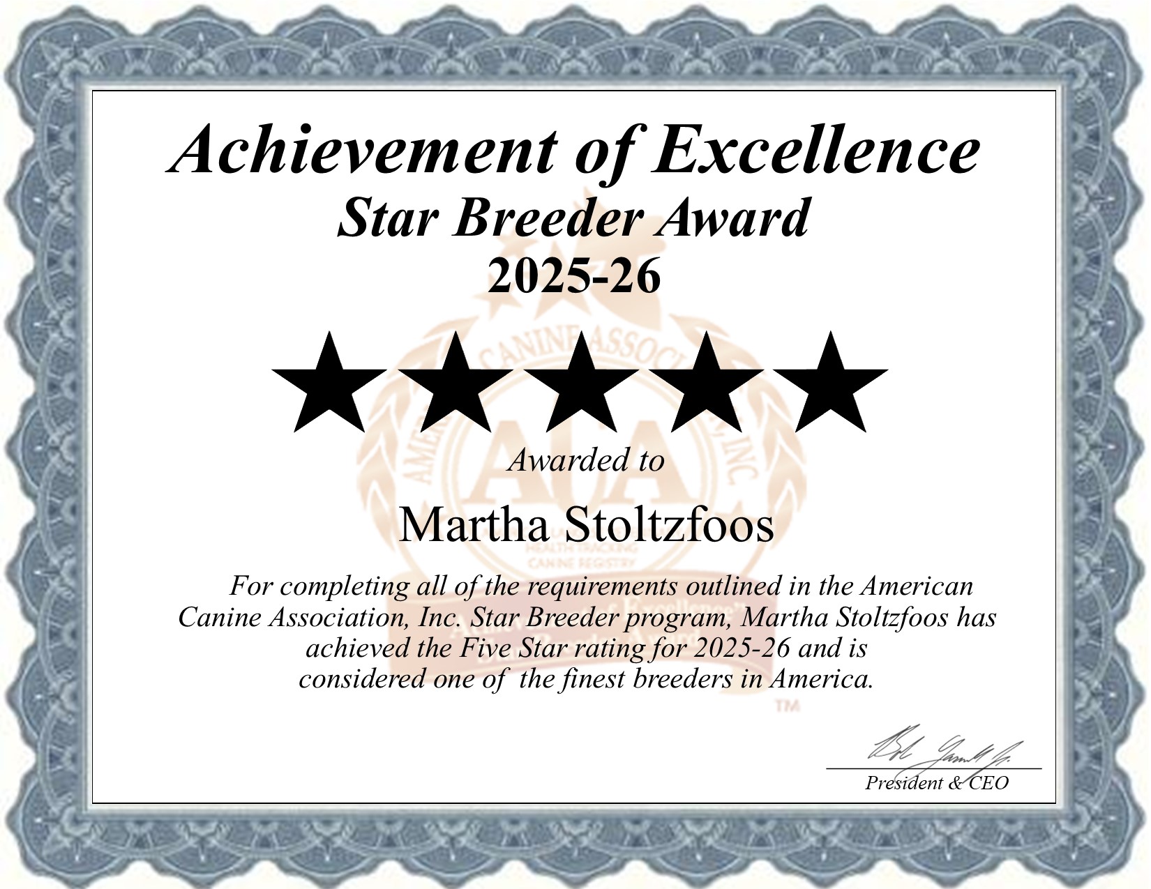 Martha, Stoltzfoos, dog, breeder, star, certificate, Martha-Stoltzfoos, Coatesville, PA, Pennsylvania, puppy, dog, kennels, mill, puppymill, usda, 5-star, aca, ica, registered, Toy Poodle